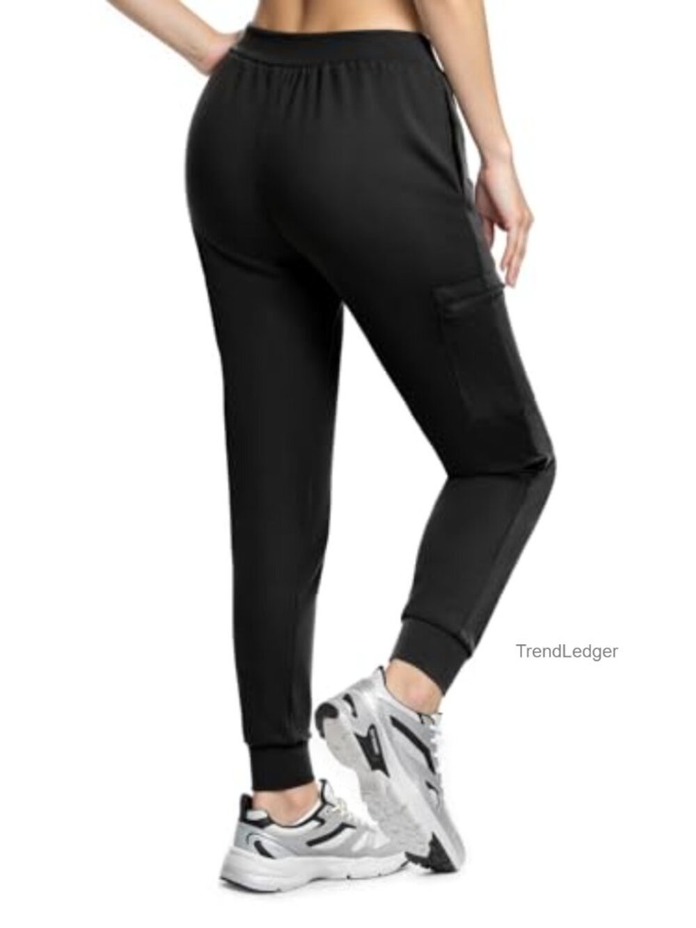 Jogger Scrub Pants for Women, 3-Pocket Yoga Scrub Bottoms Soft Stretch, - Picture 2 of 6